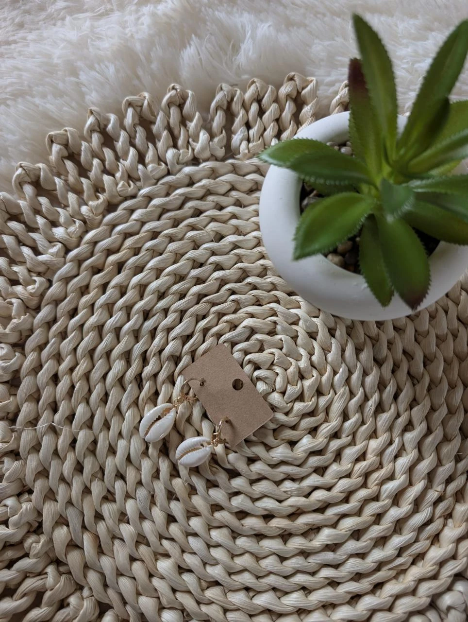 Boucles d'oreilles coquillage